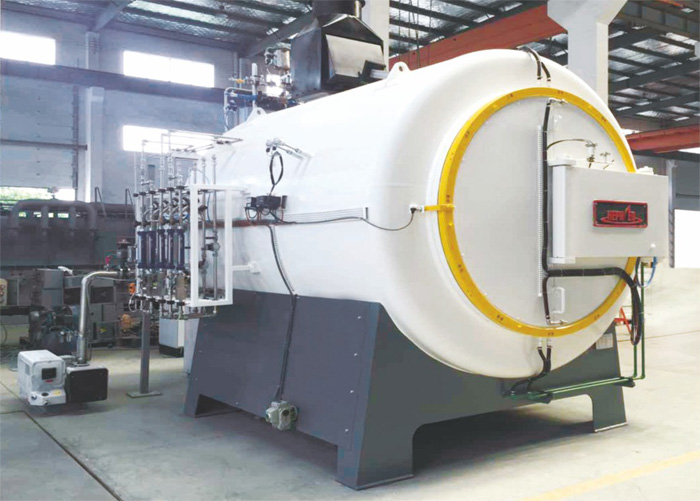 Pre pumping vacuum horizontal nitriding furnace